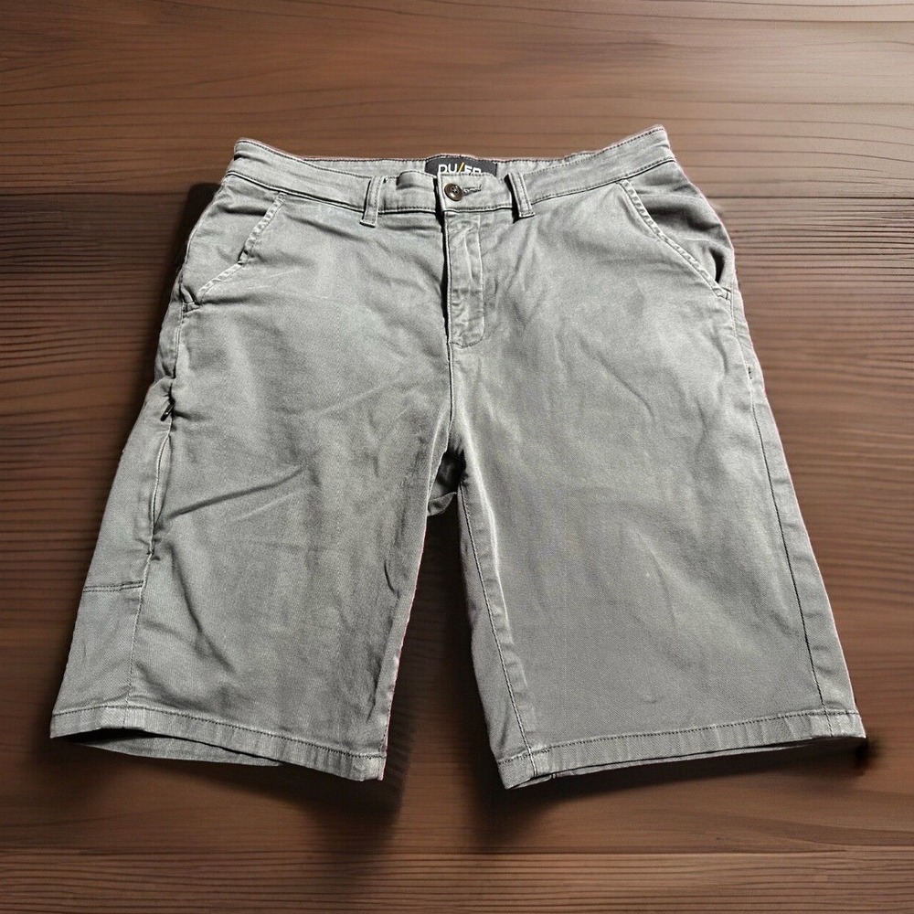 Du/er Shorts Men's 30x9 Outdoors Hiking Tencel Blend Shorts Sage Green